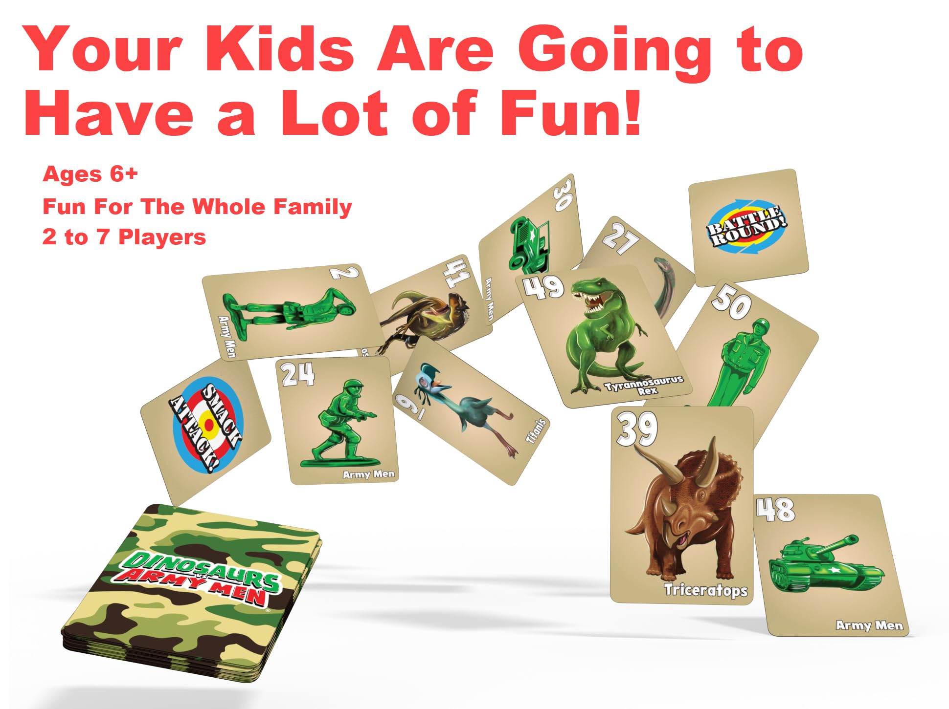Dinosaurs Vs Army Men A Fun Card Game For Kids | Desertcart Seychelles