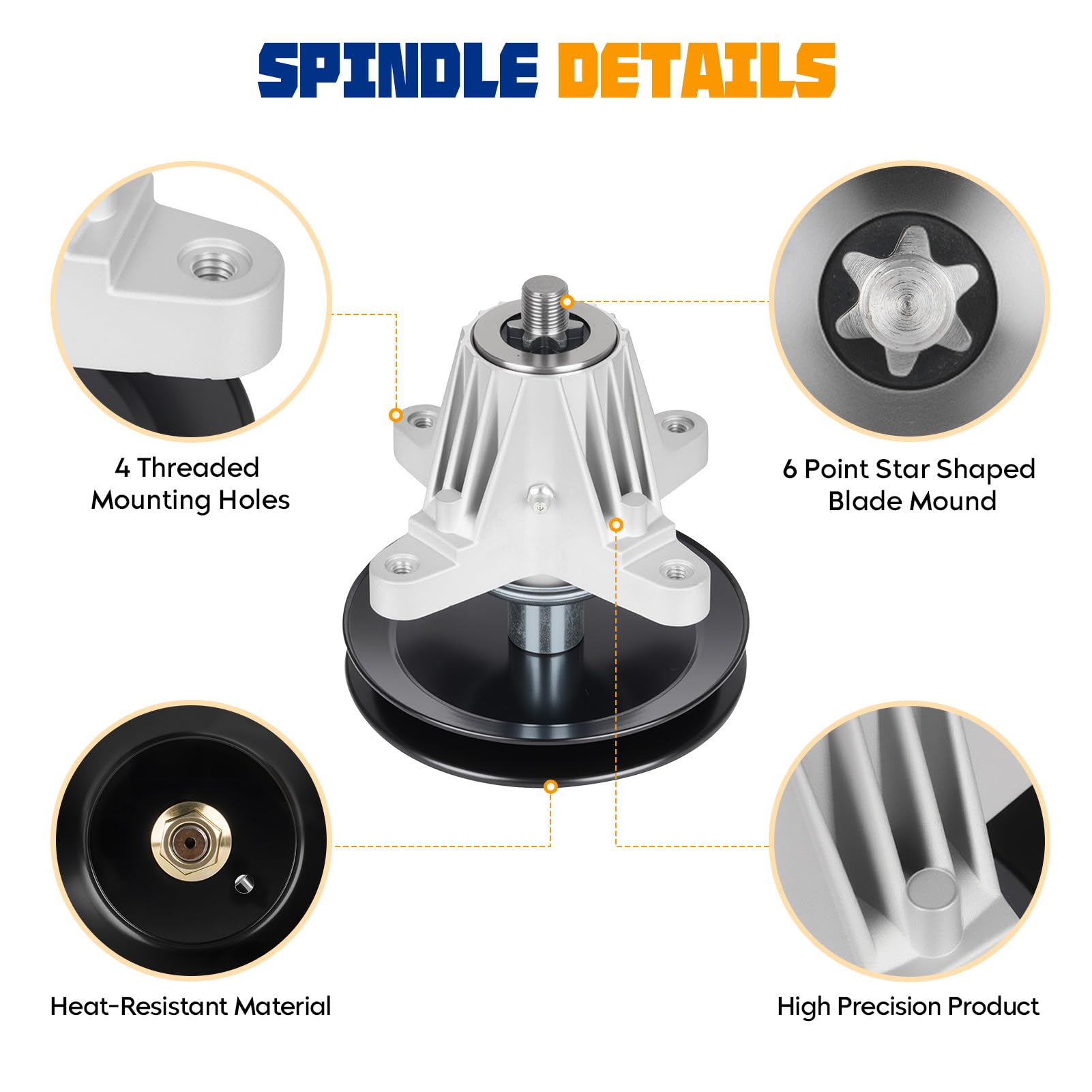 AEagle Kit de reconstrucción de cubierta para correa tensora para Cub Cadet, MTD, Troy Bilt, John Deere XT1-LT42 XT2-LX42 C EFI KH KW, 742-04308 742-04312 742-0656 618-06976 754-050212