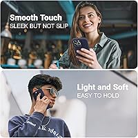 Vista 2 de AOTESIER Funda diseñada a prueba de golpes para iPhone 13 Pro, funda de silicona líquida con [forro de microfibra suave antiarañazos] protección