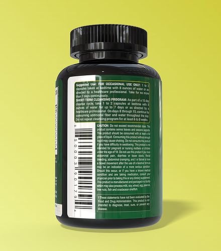 Miniatura 6 de NutriFlair Limpieza de colon  Desintoxicación intestinal avanzada de 15 días con cáscara sagrada, hoja de senna, cáscara de psyllium y probióticos
