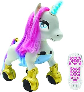 LEXiBOOK Power UnicornÂ®- My First Smart Unicorn to Train, programmable with Remote Control, Training and Gesture Control Function, Dance, Music, Light Effects, Rechargeable - UNI01