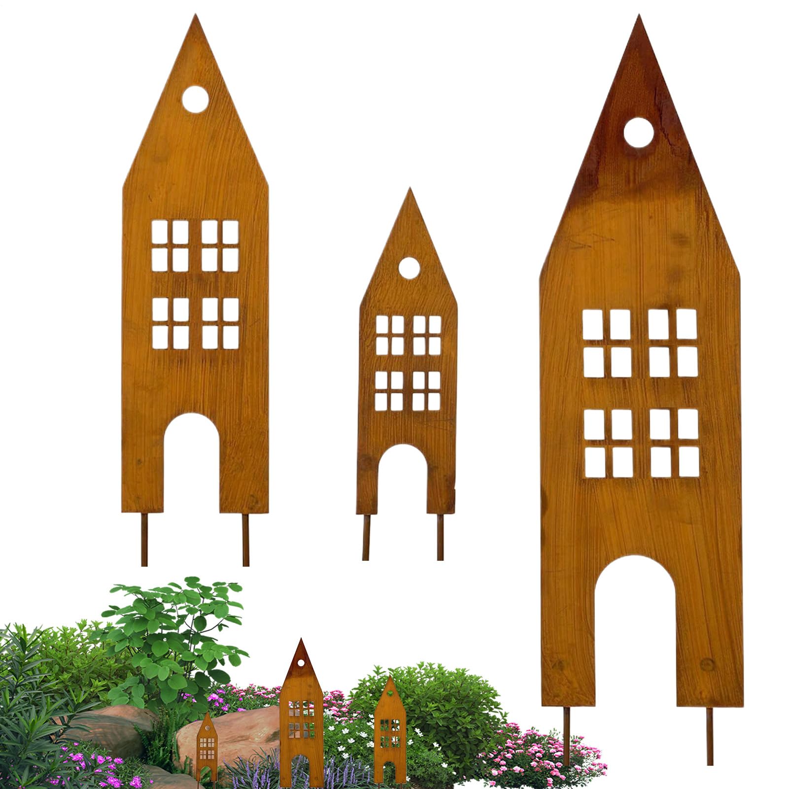 Poteaux extérieurs en métal antirouille pour stopper la dégradation de votre décoration de jardin