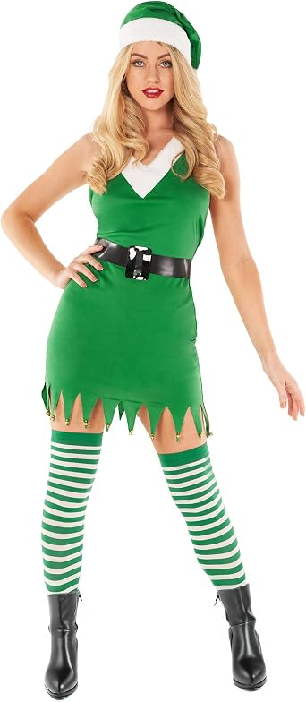 fun shack Elf Costume For Women, Christmas Elf, Christmas Costume Women, Xmas Dress