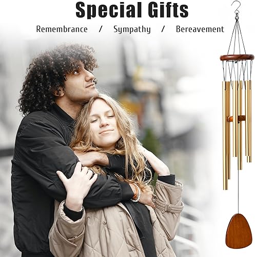 Miniatura 3 de kathson Campanillas de viento clásicas para exteriores, campanillas de viento conmemorativas para la pérdida de un ser querido, campanillas de