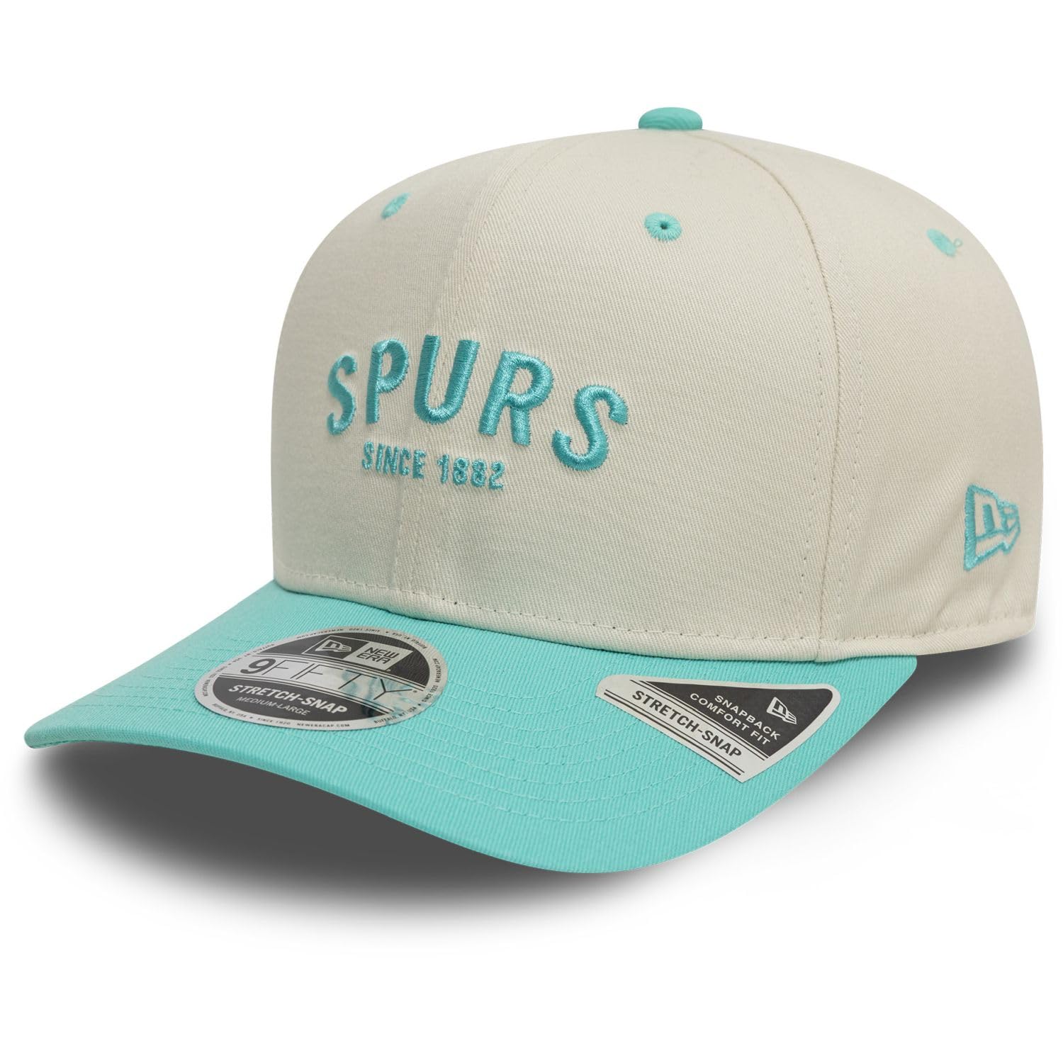 New Era Men's Beige 9Fifty Stretch Snap Cap - Tottenham Hotspur Ivory - S/M