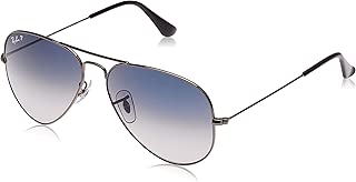 Ray-Ban 3025 Aviator Large Metal Non-Mirrored Polarized Sunglasses