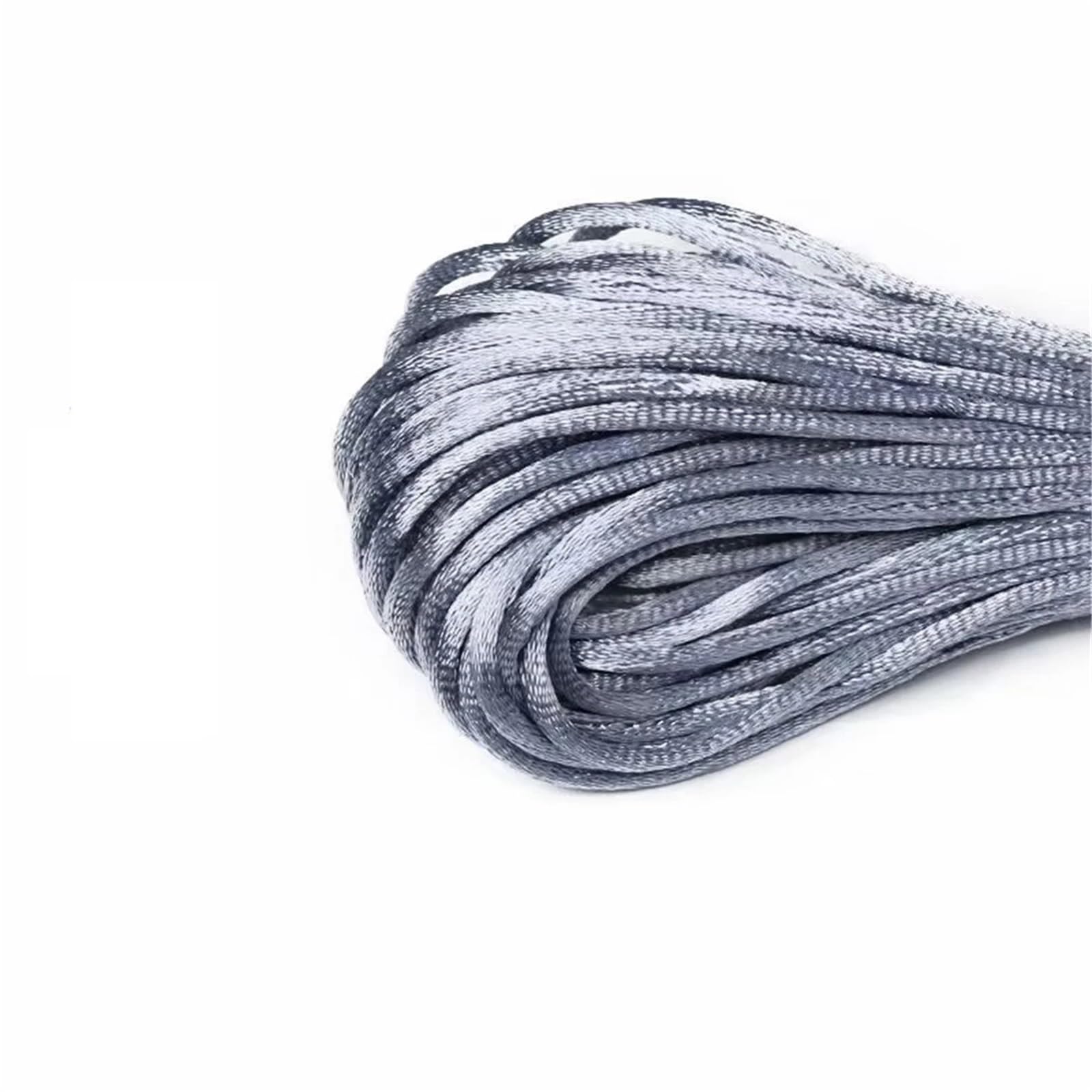 Nylon Cord Thread 10pcs 20M/Roll 1.5-2.5mm Chinese Knotted Thread Rope Nylon Cord For Jewelry Bracelet for Making Bracelet, Necklace, Chinese Knot(Grey color,1.5mm About 20M)