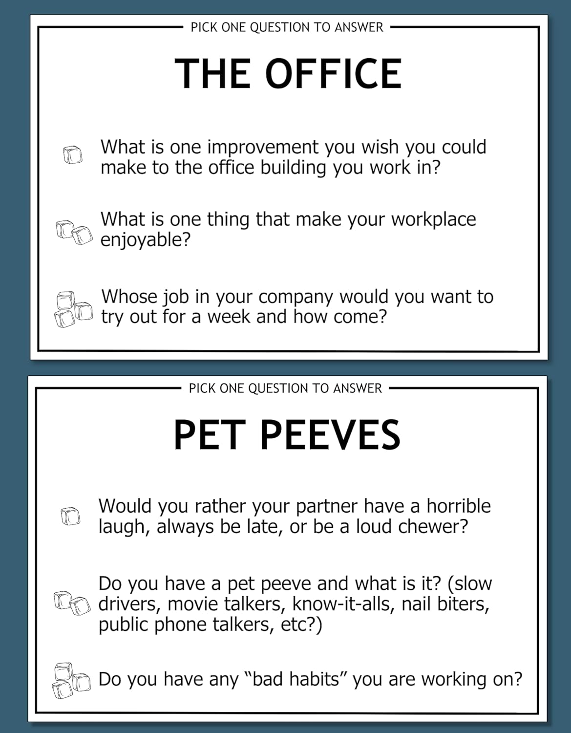 Office Icebreakers – Fun & Fast Conversation Cards for Work Team Building | Energize Meetings, Build Stronger Teams, and Make Work Cooler