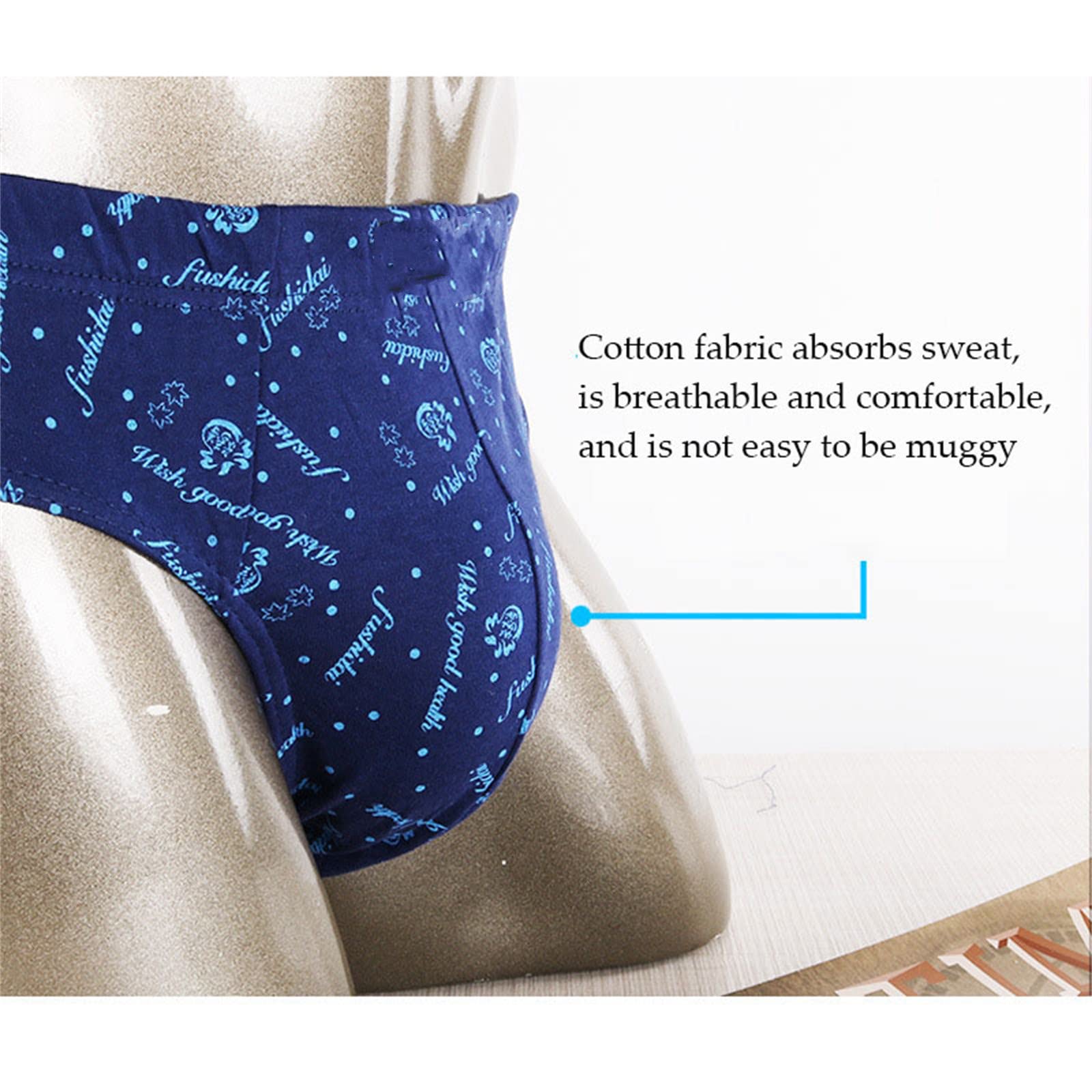 Boxer Uomo 4 Pack Biancheria Intima da Uomo in Cotone Slips Traspirante Sciolto Middledged Vita Media Slip L-6Xl-4 Gray,5XL
