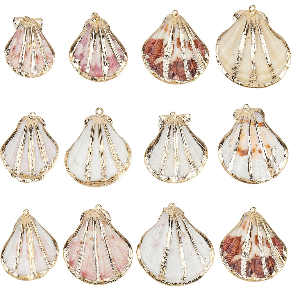 Breloques en coquillages dorés : capturez les souvenirs d'un été éternel