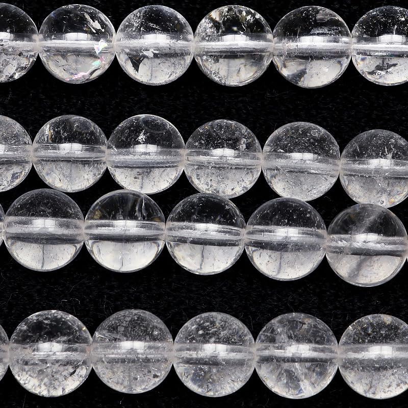【BELLPIERI】ヒマラヤ産 アイスクリスタル 丸玉 6mm【1連販売】 / 3-5 CQ6M-X