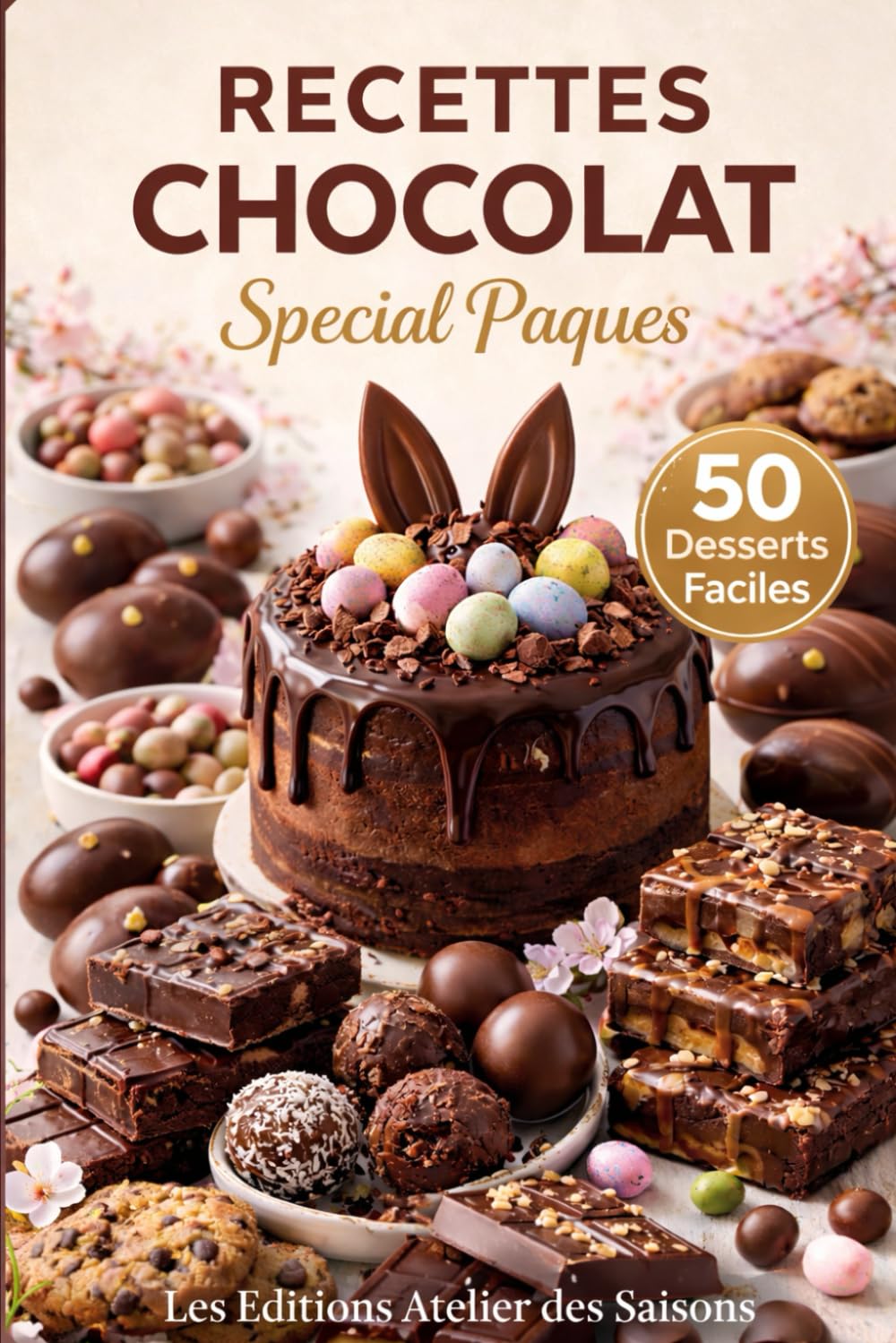 Recettes Chocolat Special Paques – 50 Desserts Faciles: Gourmandises faciles à faire en famille pour un printemps plein de chocolat