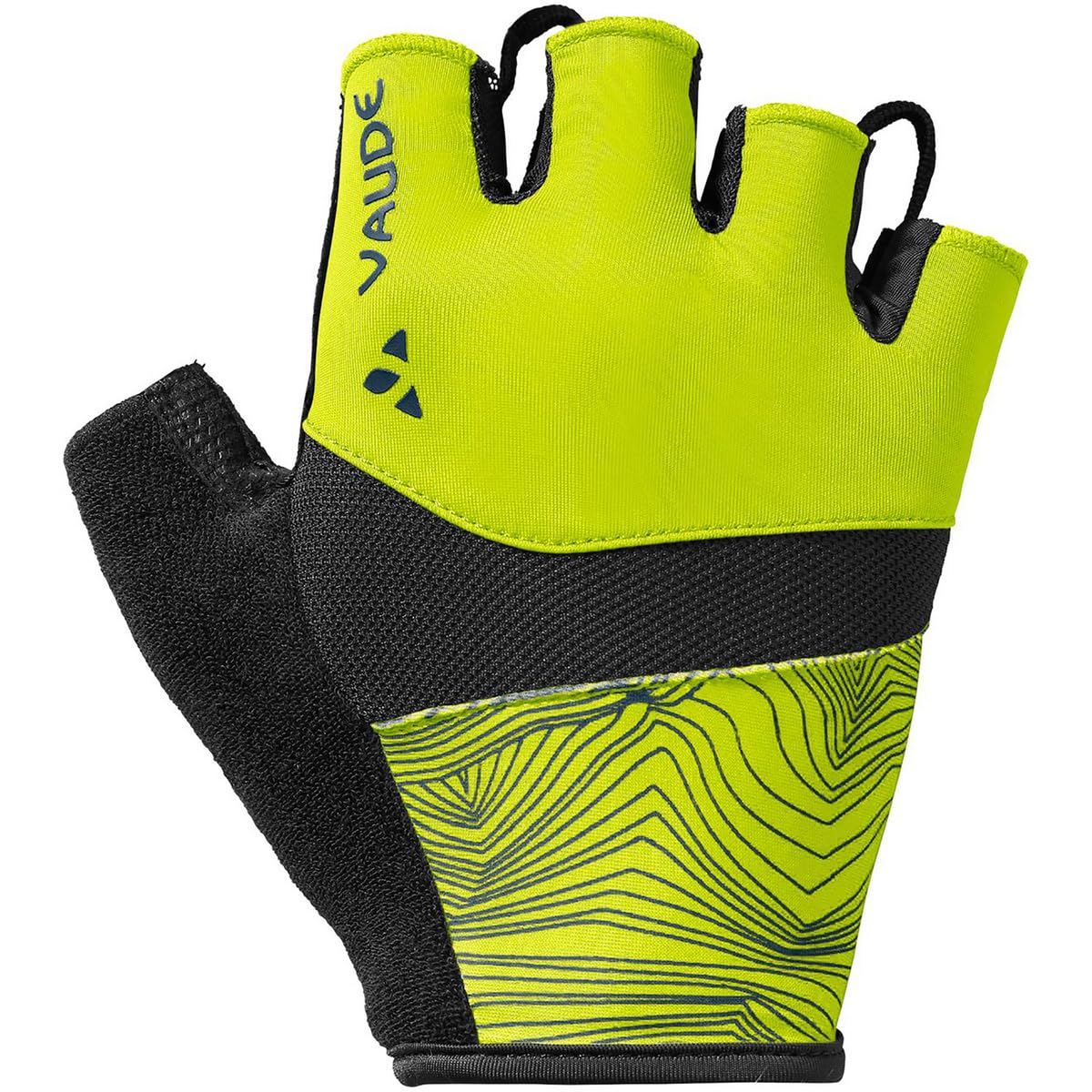 VAUDE Advanced II Short Finger Cycling Gloves Men's Short Finger Cycling Gloves - Bright Green, 8
