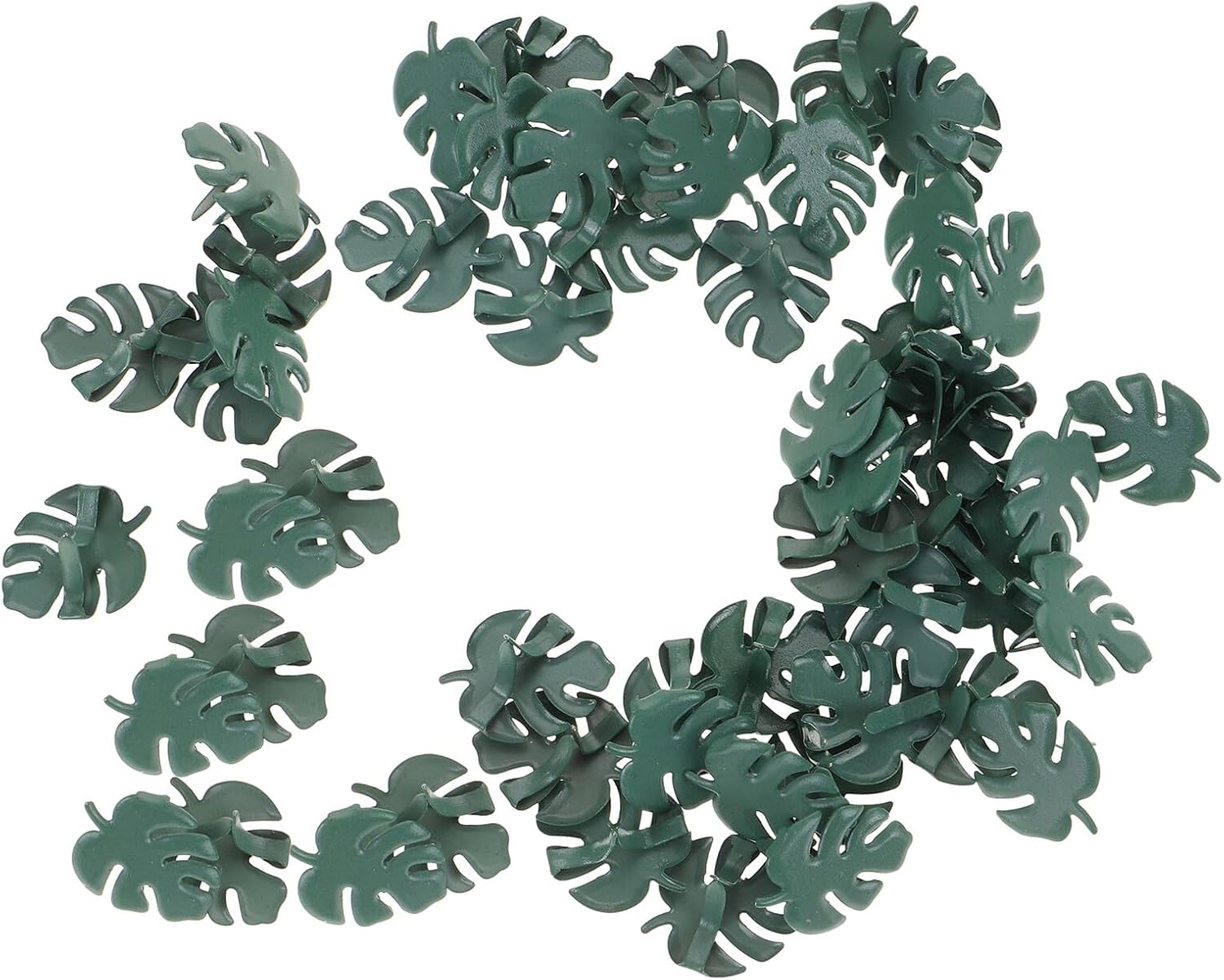 OSALADI 300pcs Leaf Shape Paper Brads Fasteners Metal Split Pins for Scrapbooking DIY Crafts Clothing Decoration 17mm Embellishments for Art and Sewing Projects