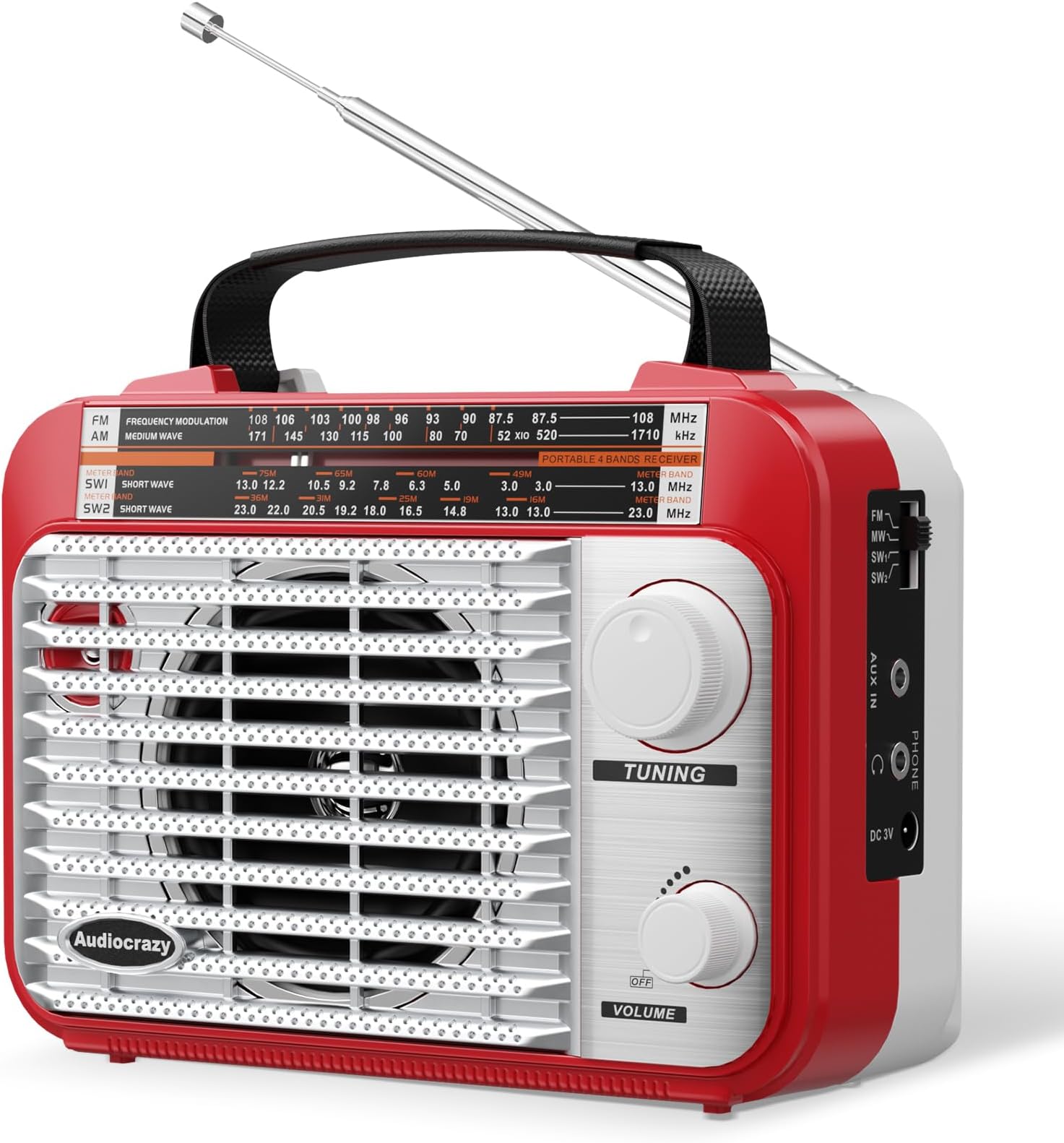 Radio Portable, PRUNUS J-15 Poste Radio F/A/SW Transistor Radio