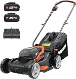 WORX WG743E Cordless Lawnmower 40 V - Professional Lawnmower with Mulching Function & PowerShare Battery - Lawn Mowing without Cable - Ideal for Gardens up to 500 m² - 4