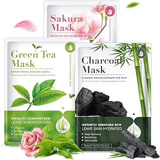 Paquete de 18 mascarillas faciales Centella A...