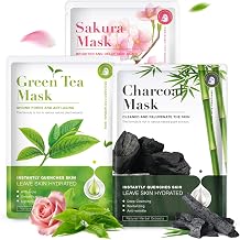 18 Pack Centella Asiatica Face Mask Set, Hydrating Sheet Masks