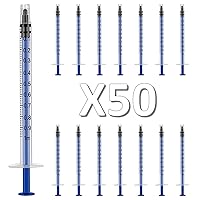 Vista 15 de 100Pack -1ml Luer lock Syringes with 23Ga(1inch) Needles, Individually Packaging Disposable Plastic Syringes and Needles for Scientific Labs