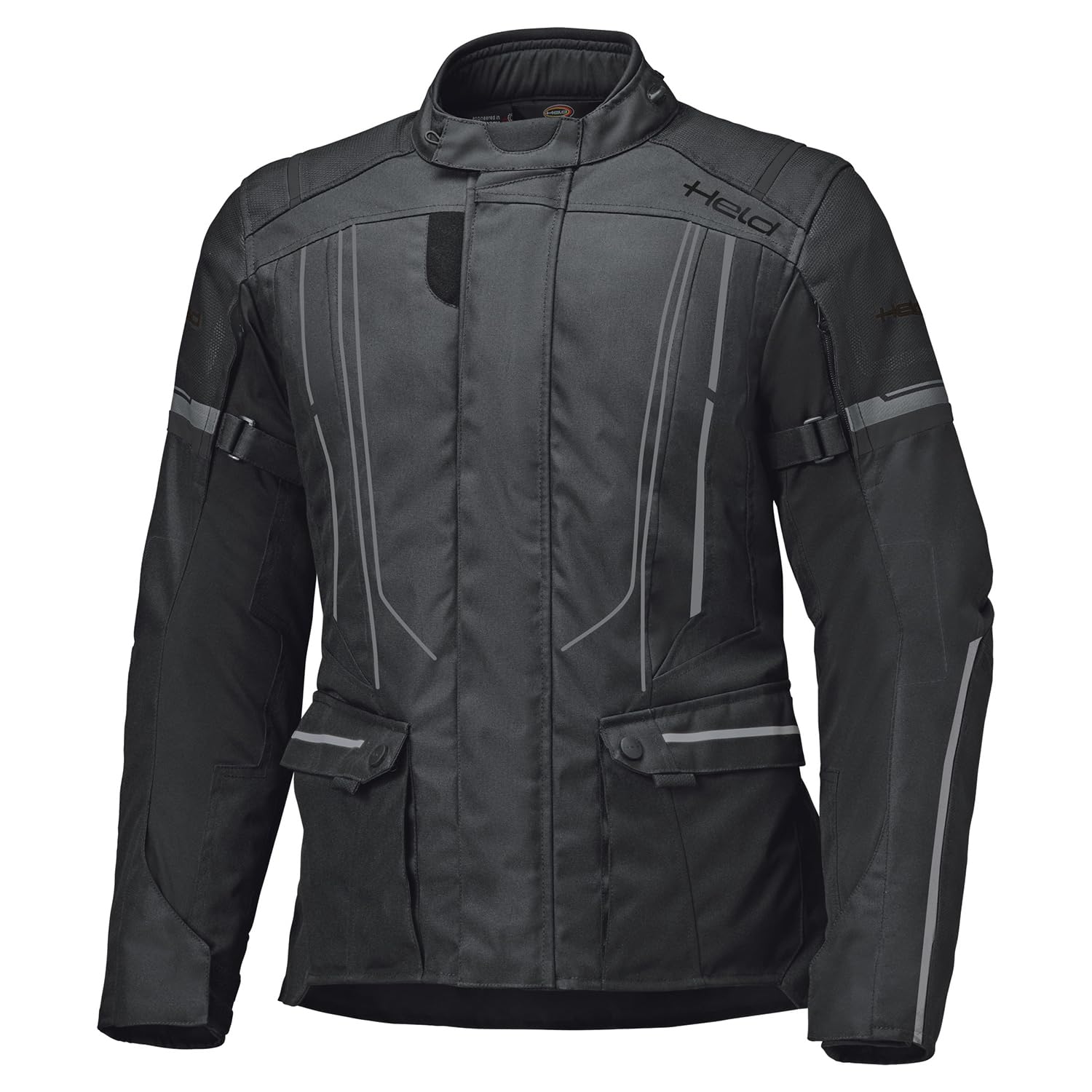 Held Zorro ST Top - Motorrad Jacke Herren - Motorradjacke Herren mit Protektoren von D3O - 100% Wasserdicht, Winddicht, Atmungsaktiv - CE, Schutzklasse AA - Schwarz & Mehrfarbig