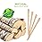Mibly 600 Pcs Wooden Wax Sticks - Eyebrow, Lip, Nose Small Waxing Applicator Sticks for Hair Removal and Smooth Skin - Spa and Home Usage
