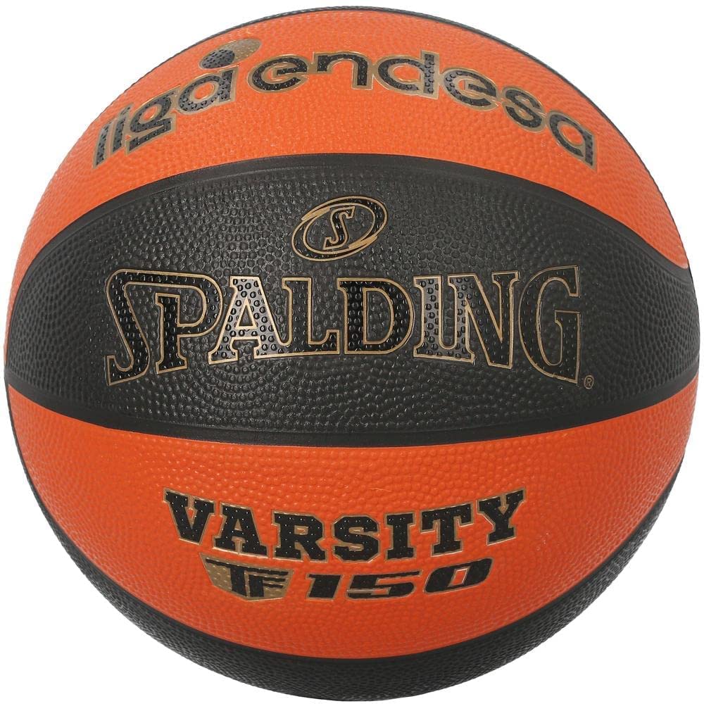 Spalding - Varsity TF 150 Official ACB - Basketball Ball - Size 7 - Certified Basketball - Rubber Material - Ideal for Outdoor - Non-Slip Grip - Very Resistant