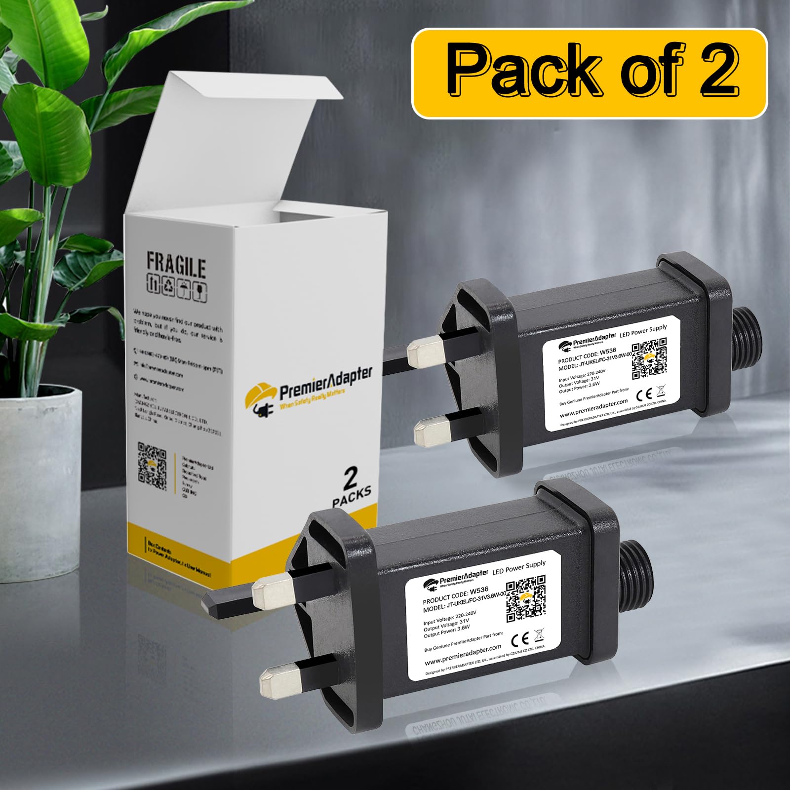 Premium 31V 9W/6W/3.6W Transformer for CZJUTAI JT-EL/FC31V 9W 6W /6W /4.5W /3.6W with 8 Modes, Memory & 6 Hour Timer - Enhance Your Christmas Lighting Display (3.6W-2Pcs) - Image 2