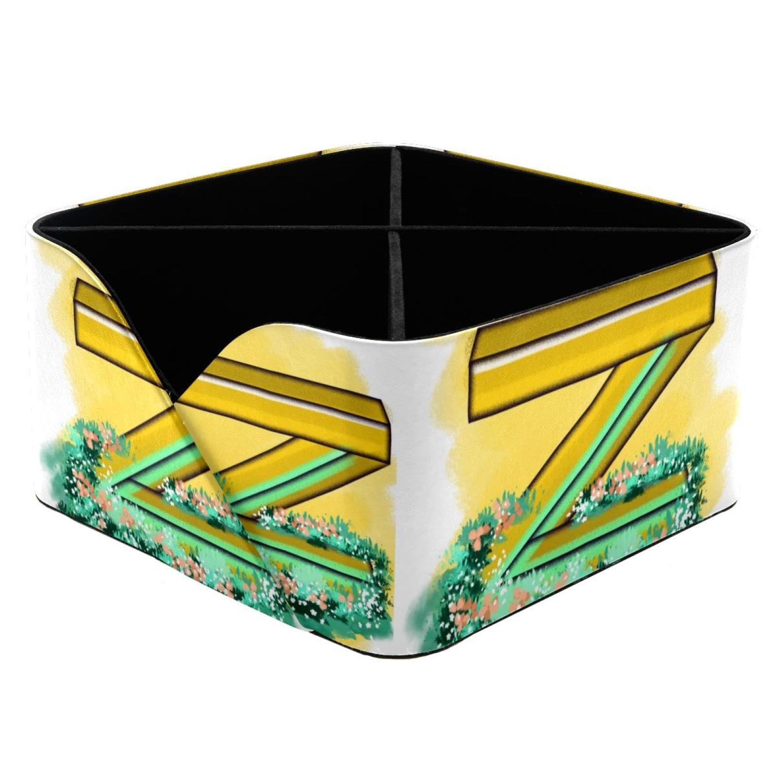 Porte-stylo rectangulaire lettre Z fleur : idée cadeau papeterie fille et femme