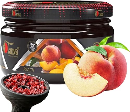 Tanya El 100% herbario de la nicotina y el tabaco libre de la cachimba de la shisha sabores 250G bolsa (melocotón)