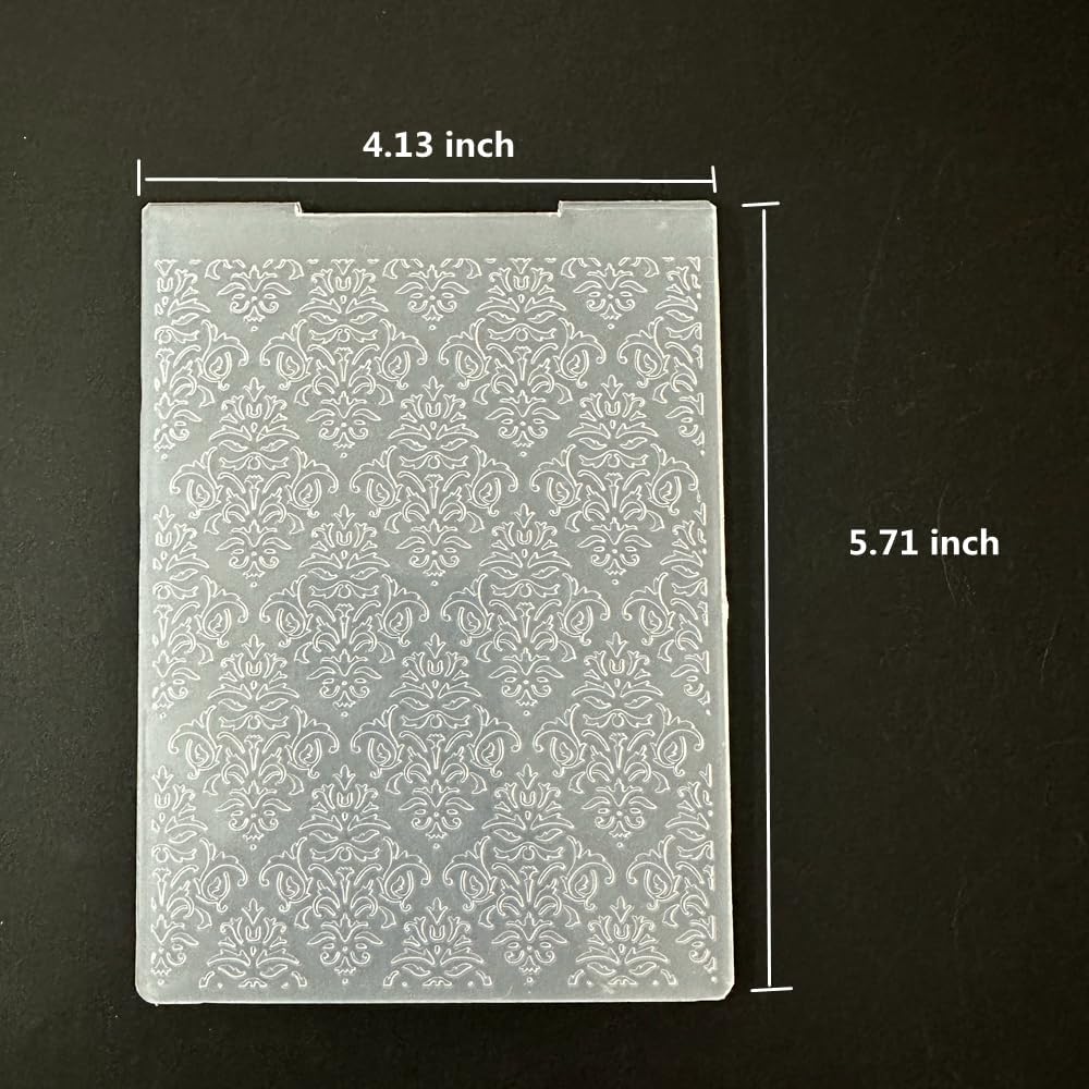 6 Pcs Plastic Embossing Folder Template Love Stars and Flowers Texture A6 Size for Card Making DIY Scrapbooking Paper Crafting Handmade Crafts Scrapbooking Arts Supplies Scrapbook Decor