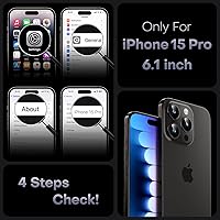 Vista 521 de TOCOL Funda magnética para iPhone 15 Pro Max, protección completa mejorada de la cámara, compatible con Magsafe, protección contra caídas, funda