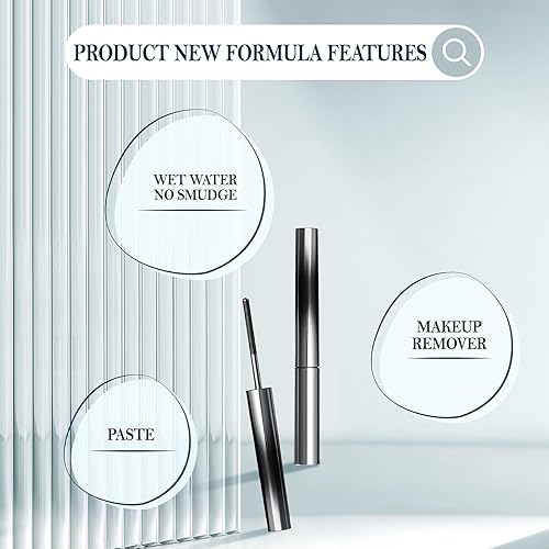 Miniatura 7 de Judy Doll - Máscara de rímel fuerte de Judy Doll rizador de pestañas, rímel de hierro rizador 3D, máscara de metal extra delgada lavable,