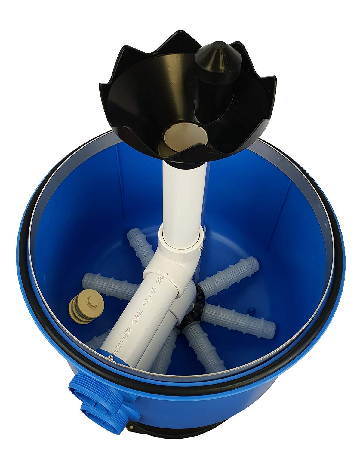 well2wellness Piscina Filtro de Arena Recipiente 2-geteilt Ø 400mm con 6-Wege-ventil