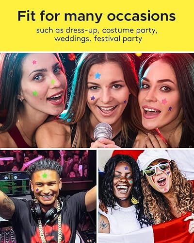 Miniatura 7 de LitBear Parche para acné, parches de acné hidrocoloide de estrellas coloridas para cara, bonito parche para acné, parches para espinillas para Fsce,