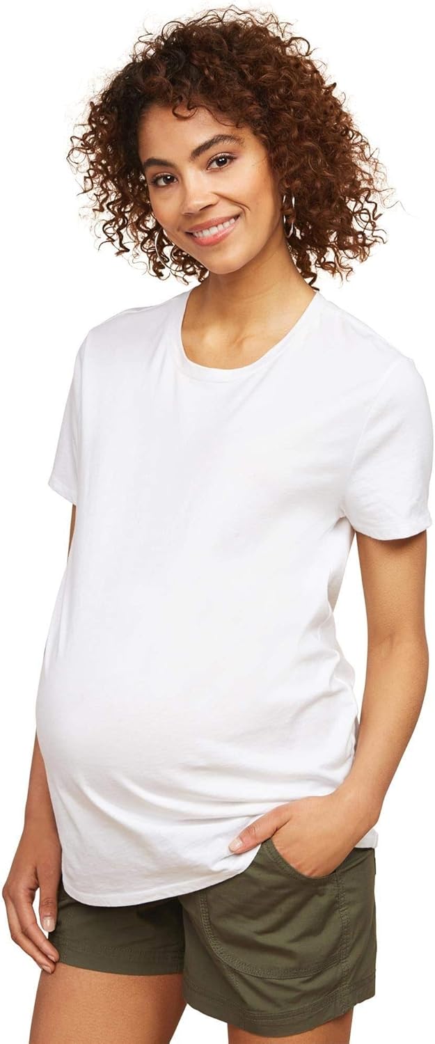 Motherhood Maternity Women's Secret Fit Belly Poplin Short at  Women’s Clothing store