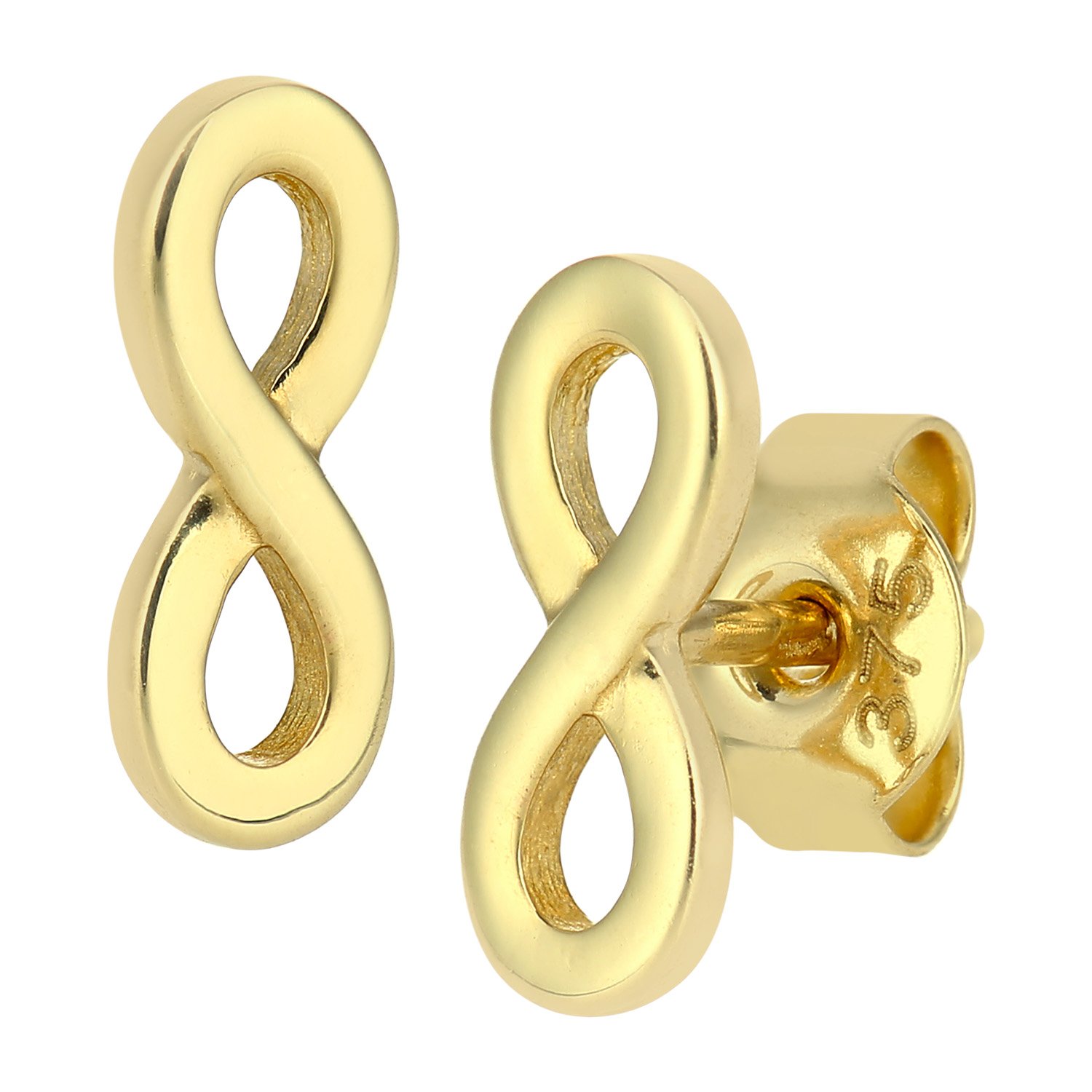 Citerna 9ct Yellow Gold infinity Earrings, Yellow Gold