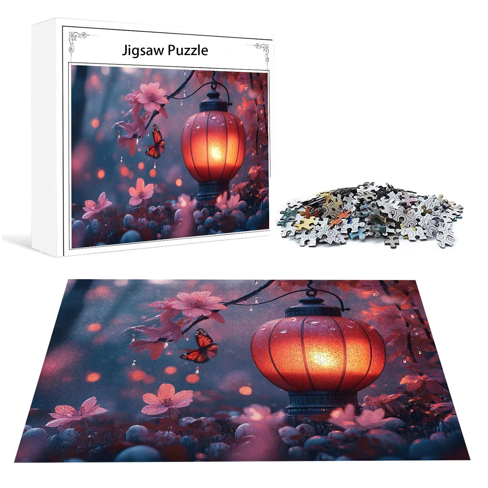 Lumière Puzzle 3000 Pieces Adultes Fleur Puzzles Classiques Panorama Bois Difficile Impossible Geant Jigsaw Jeu éducatif Défi Jouet pour Enfants et Adulte dès 14 Ans Cadeau Homme Femme Boxed P-945