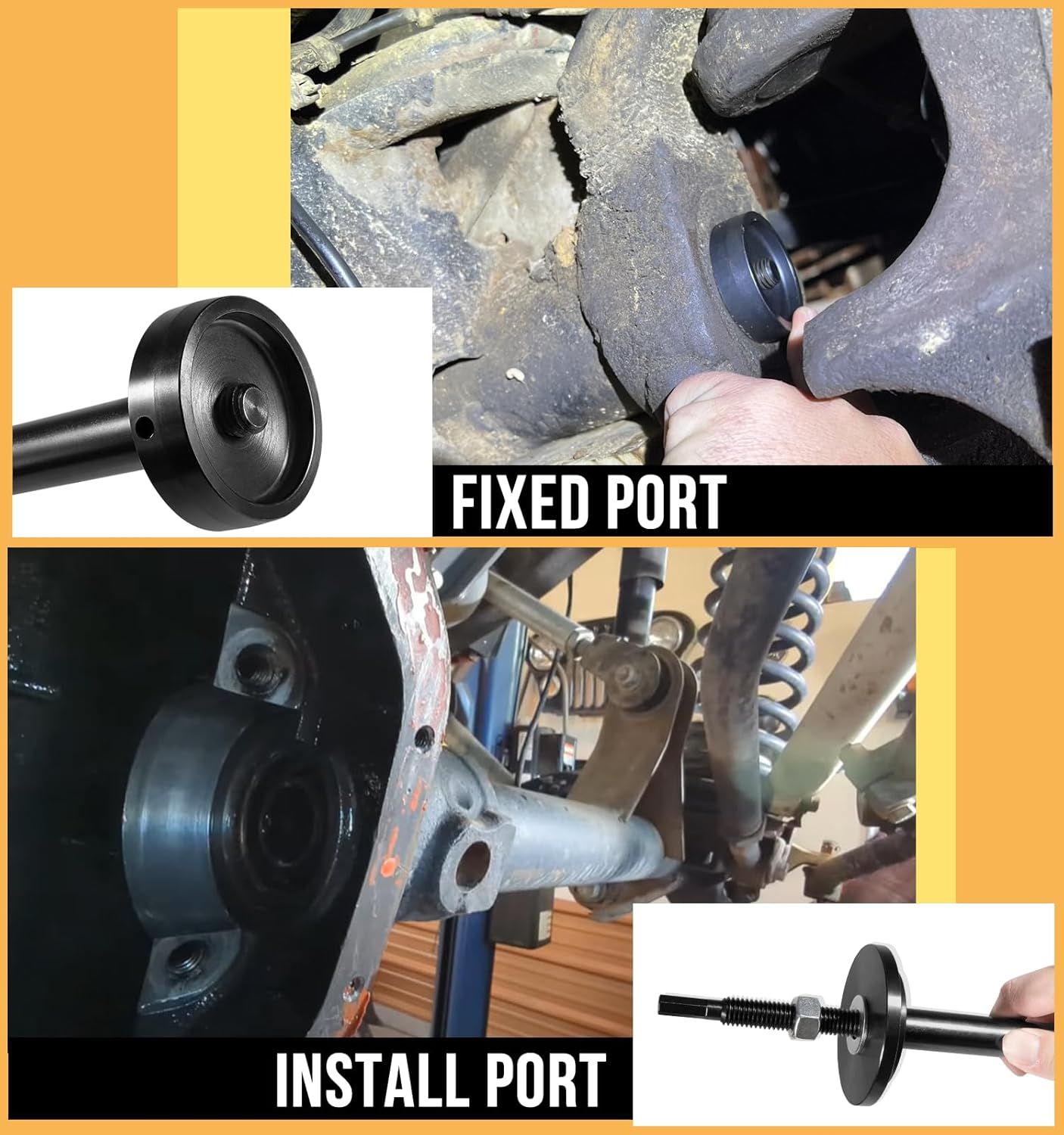 5041 Front Right Axle Seal Installer Tool for Jeep Dodge Ram Chrysler with Dana 44 and Dana 60 Automotive Front Axles(Not fit for The AAM 9-1/4 Axles) image 3 of 9 B0D3XCKBW3