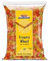 Vista 23 de Rani Far Far / Fryums (pellet de trigo y tapioca) Forma de anillo de 7 onzas (7.05 oz) ~ Vegano, Kosher, sin cocinar, utilizado para hacer papad