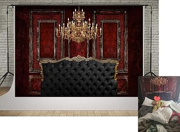 Kate Classic Interior Boudoir Photography Backdrops 7x5ft Red Vintage Wall