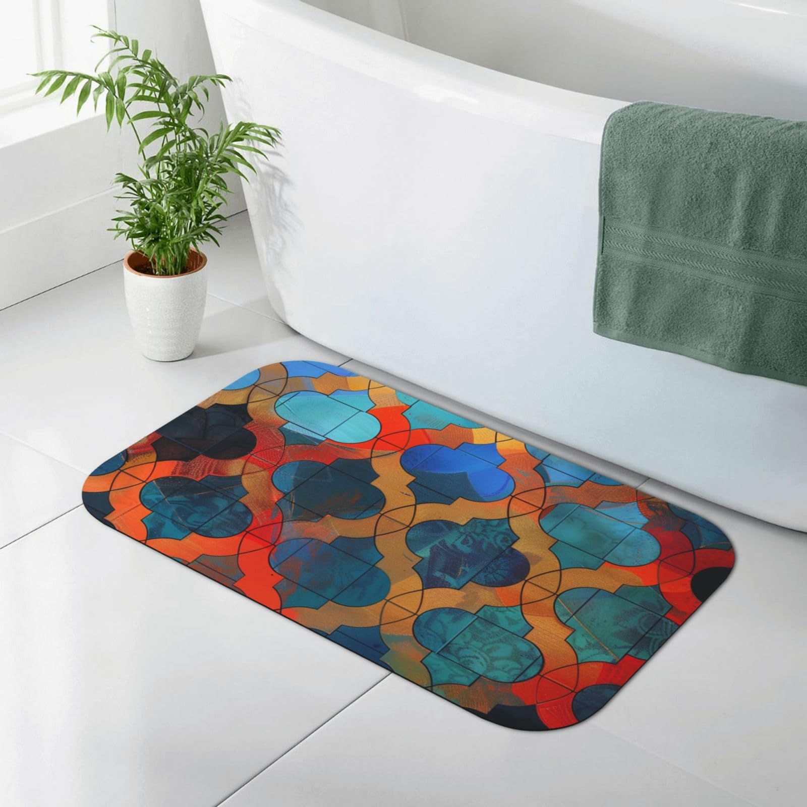 Tapis de salle de bain diatomées séchage rapide et ultra absorbant