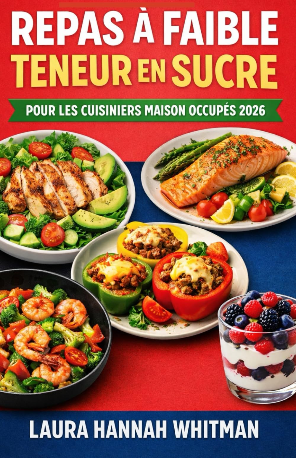 REPAS À FAIBLE TENEUR EN SUCRE POUR LES CUISINIERS MAISON OCCUPÉS 2026: Cuisine simple et pauvre en sucre pour tous les jours. Des recettes maison ... une énergie constante, sans régime ni excès