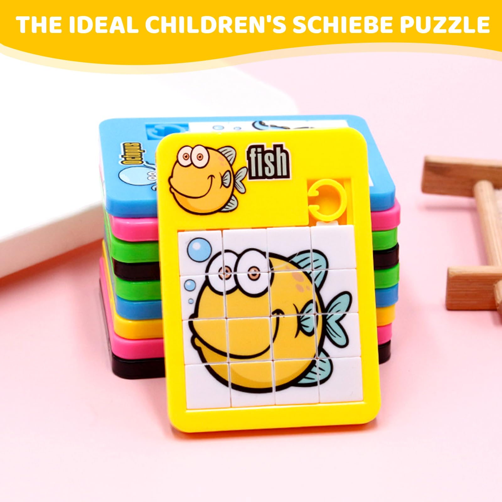 Rompecabezas Deslizantes 30 Pack Mini Puzzle Educativo con Animales Coloridos Juguetes Super Slide Regalos Cumpleaños Detalles de Fiesta Viaje y Oficina — view 4