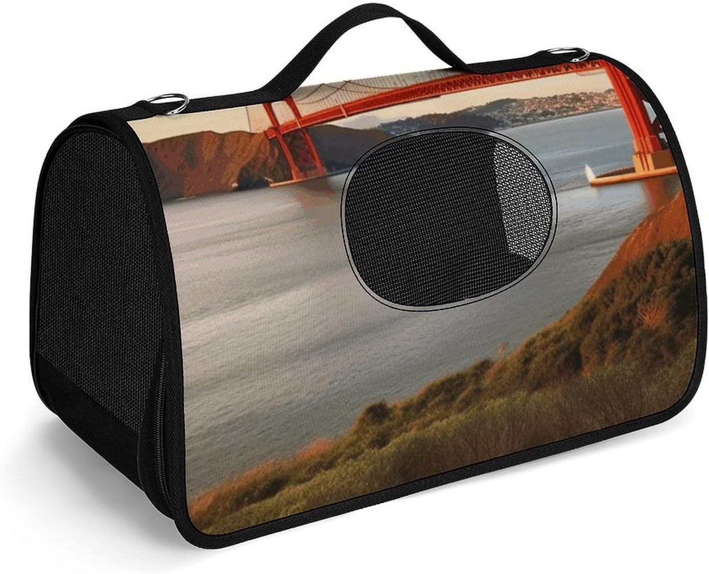 Pet Handbags, Golden Gate Bridge Printed Pet Handbags,folding Pet Bags,new Pet Handbags,universal Pet Handbags, 45X26X23.5cm