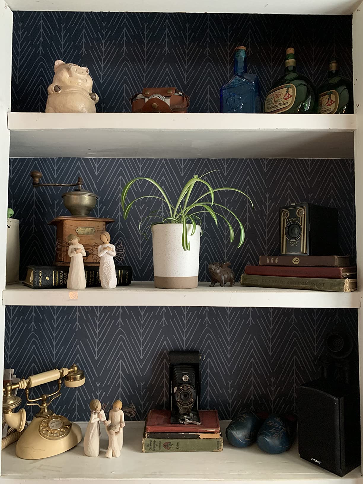 9/mo Finance RoomMates RMK11674WP Charcoal Gray Twig Hygge