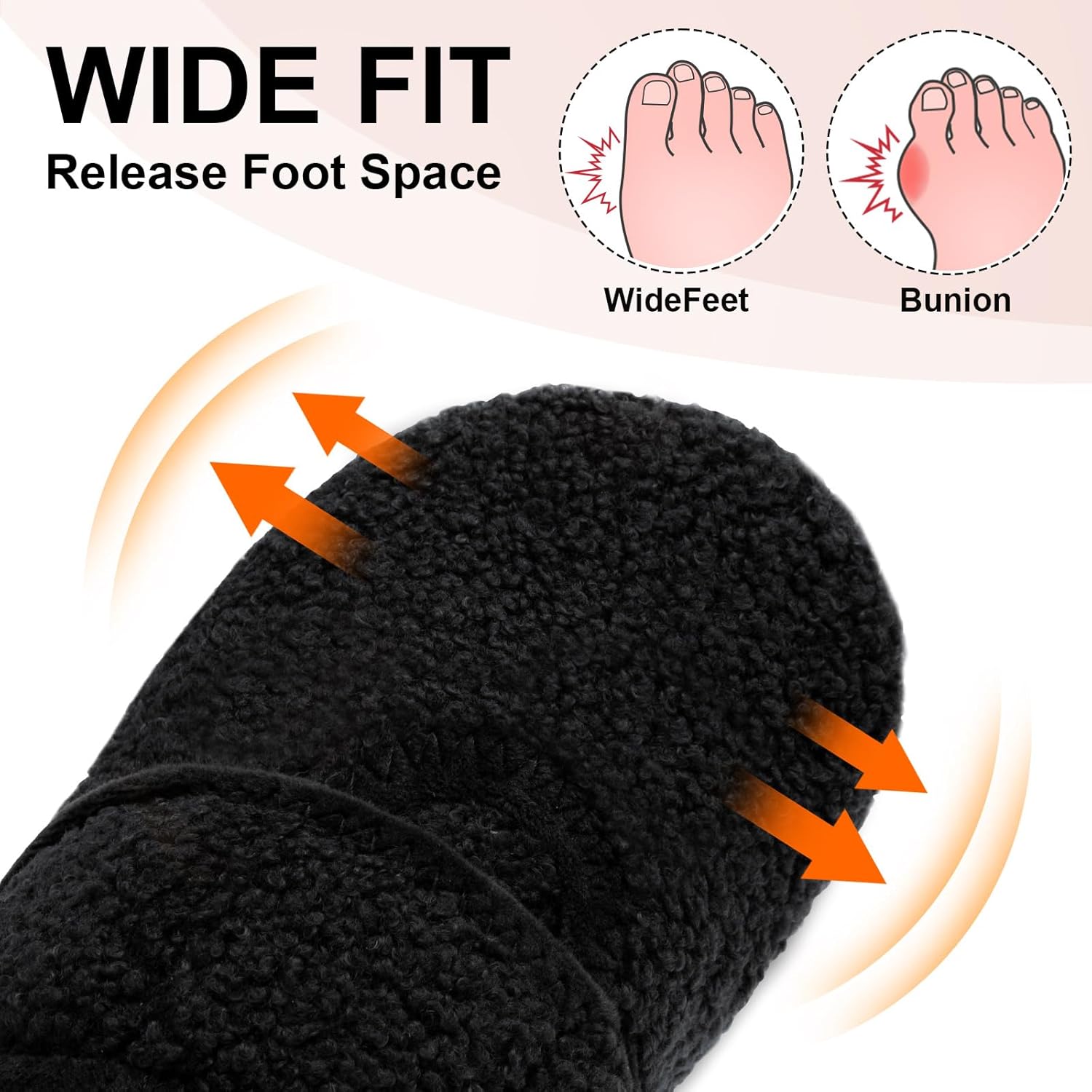 BARERUN Women Slippers Adjustable Wide Diabetic House Slippers for Women Soft-Lightweight House Shoes with Rubber Sole Indoor/Outdoor - Image 4