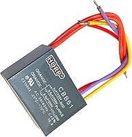 Vista 25 de HQRP Condensador compatible con ventilador de techo Hampton Bay 4uf+5uf+6uf de 5 cables CBB61 con certificación UL