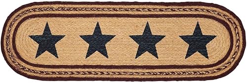 Miniatura 2 de Americana Primitive Flooring - Potomac Tan Stencil Stars Oval Yute Stair Tread