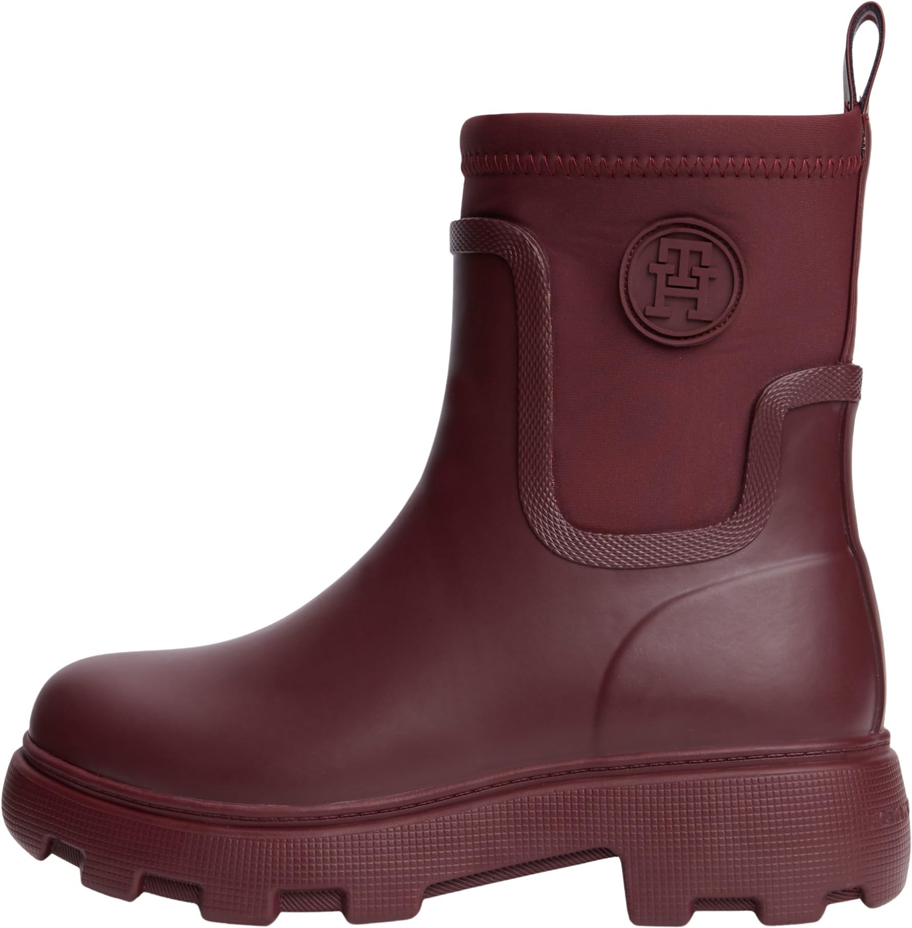 TH STAMP WARM ANKLE RAIN BOOT Kadın Kırmızı Bot - FW0FW09544