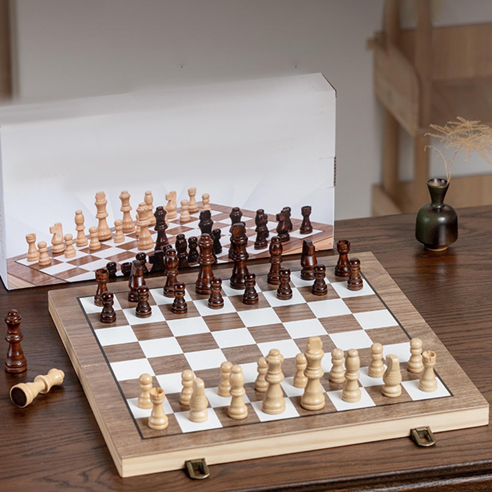 Set di scacchi coinvolgente, giochi da tavolo da viaggio, riunioni di famiglia, esperienze condivise e opportunità di apprendimento, scacchiera in